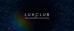 логотип LUX CLUB на фоне звезд