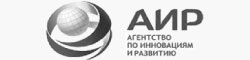 Черно белый логотип АИР
