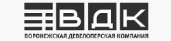 Черно белый логотип ВДК